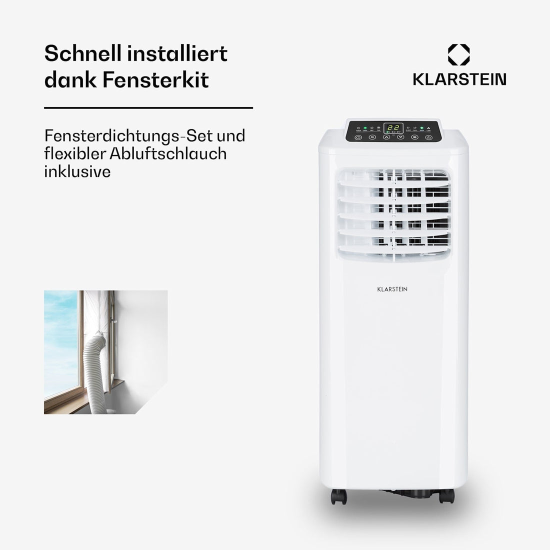 Pure Blizzard 7000 BTU Mobile Klimaanlage Weiß