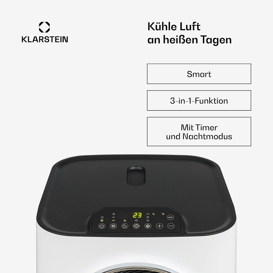 Kraftwerk Smart 12000 BTU Mobile Klimaanlage Weiß