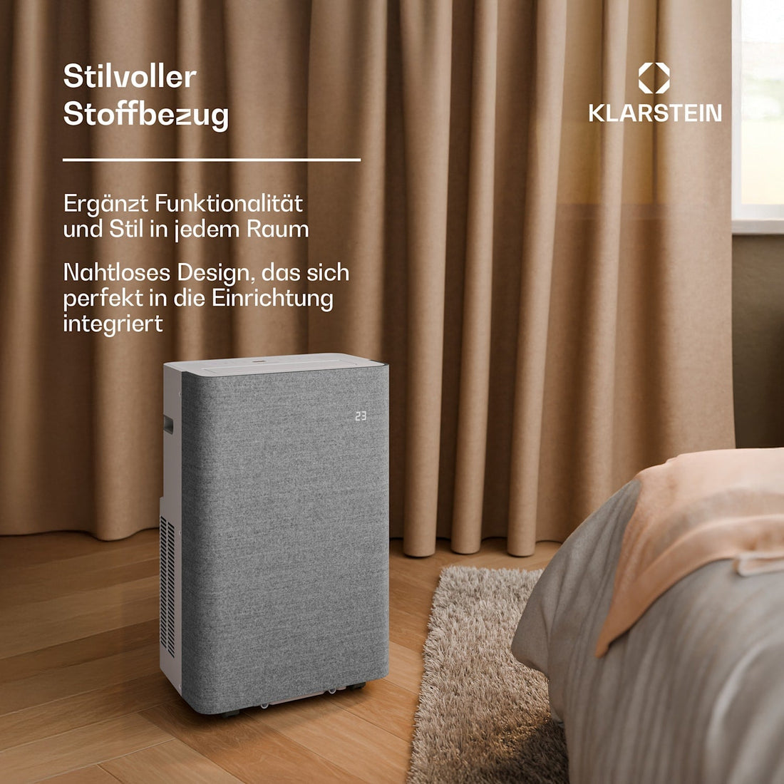 AireLux Smart 14000 BTU Mobile Klimaanlage Grau