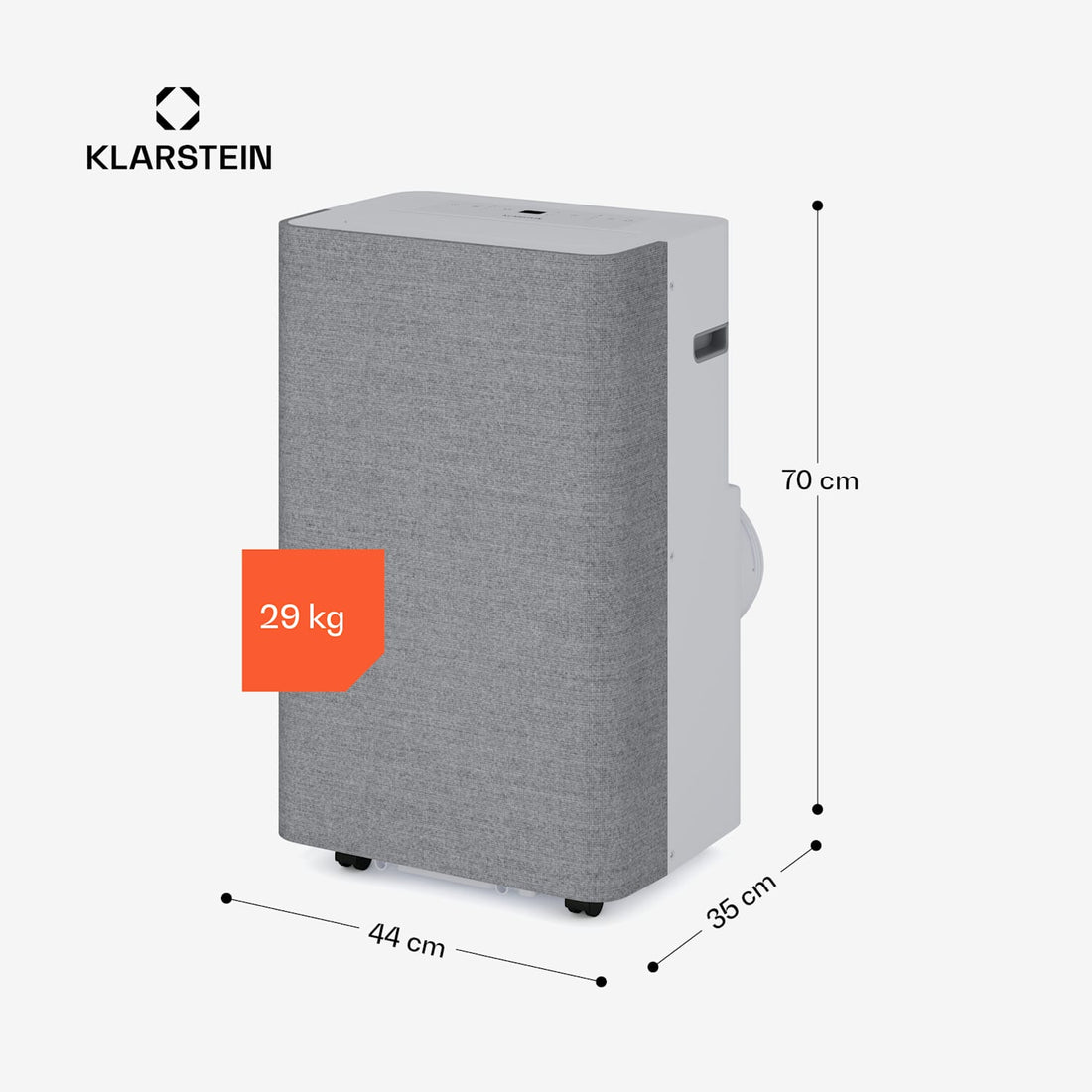 AireLux Smart 14000 BTU Mobile Klimaanlage Grau